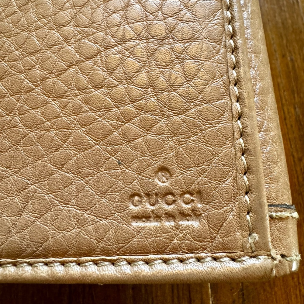 Pre-Loved Gucci Bamboo Tassel Continental Brown Leather Wallet - Comes with Box - Picture 9 of 14